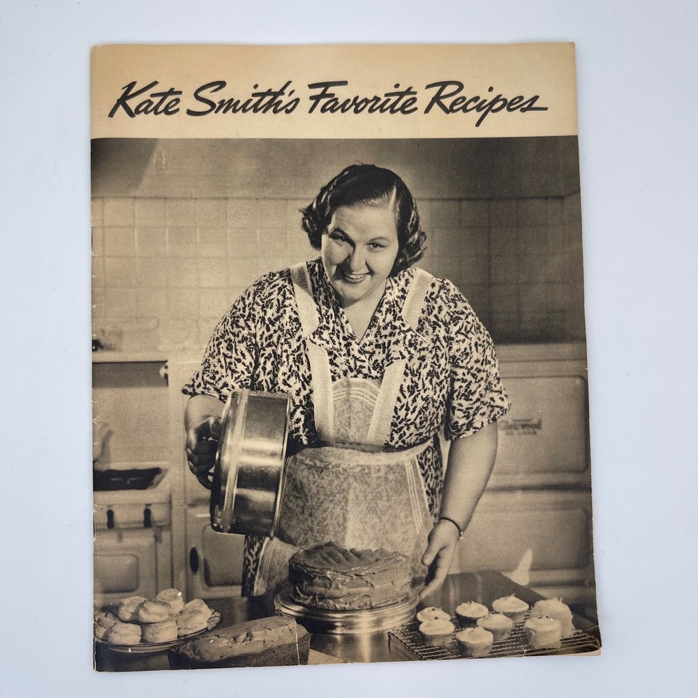 Kate Smith's Favorite Recipes 1939 Vintage Cookbook Booklet Swans Down Calumet